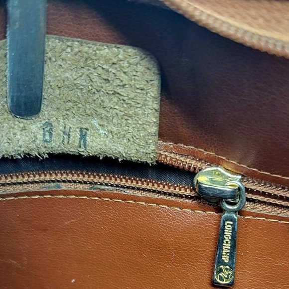 AUTHENTIC VINTAGE LONGCHAMP PARIS LE FOULONNÉ Shoulder bag - Brown - Picture 8 of 15